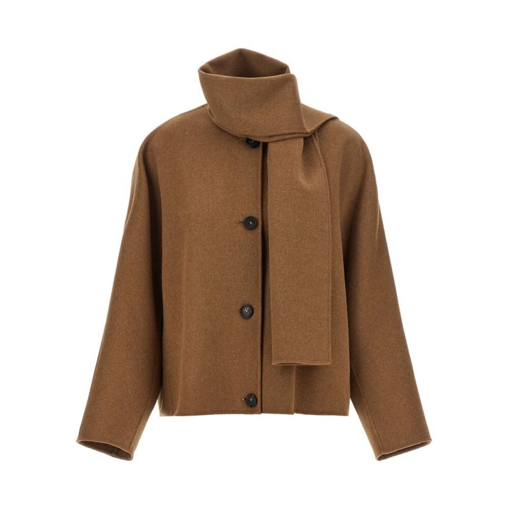 'S Max Mara Brown Wool Full-Length Women's Jacket